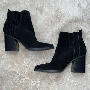 Marc Fisher black suede bootie